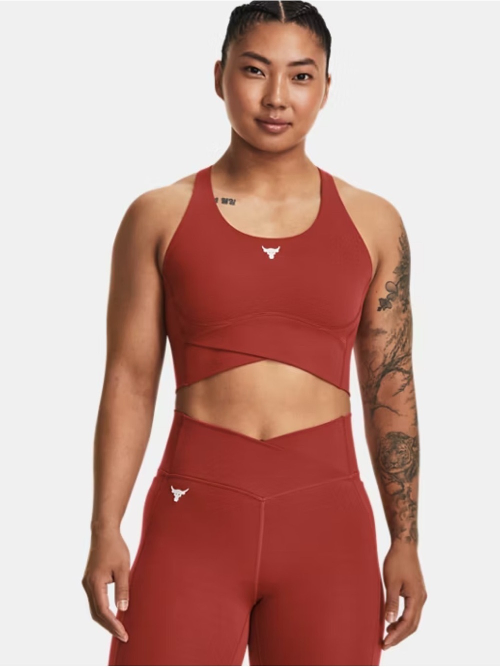 Under Armour Project Rock “Let’s Go” Crossover Training Top / Sports Bra Size XS